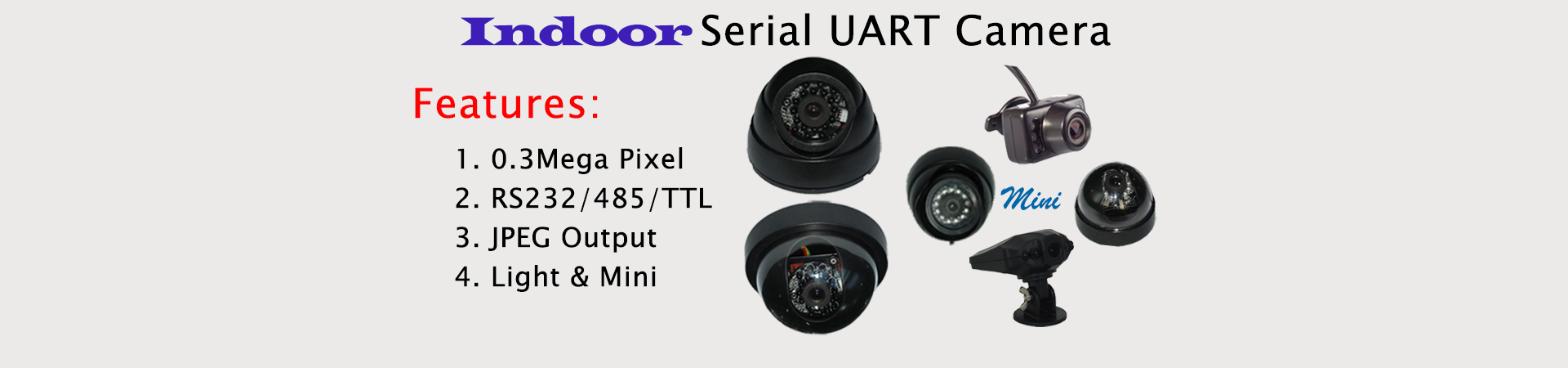 Indoor UART Serial Camera