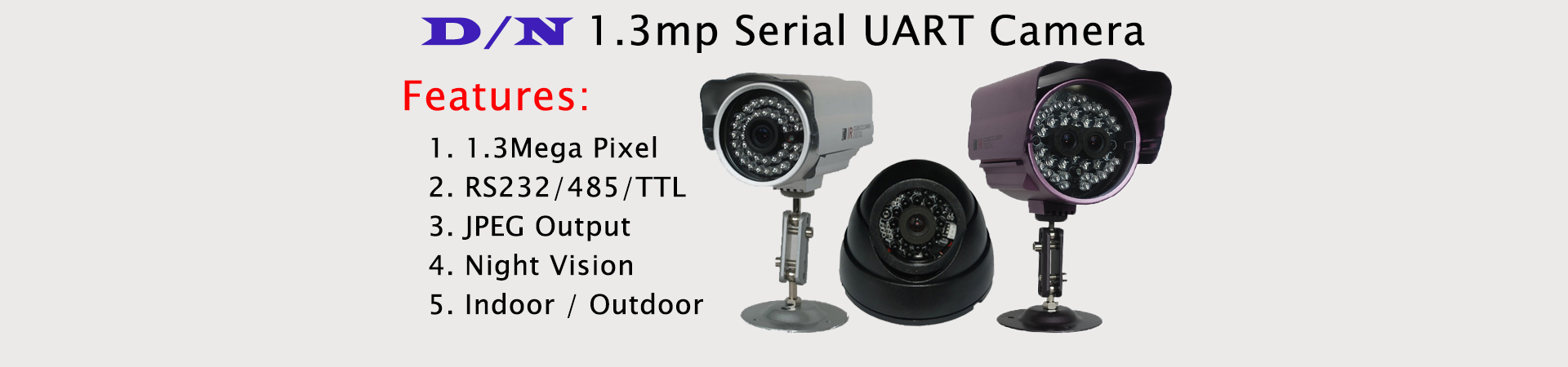 Waterproof UART Serial Camera